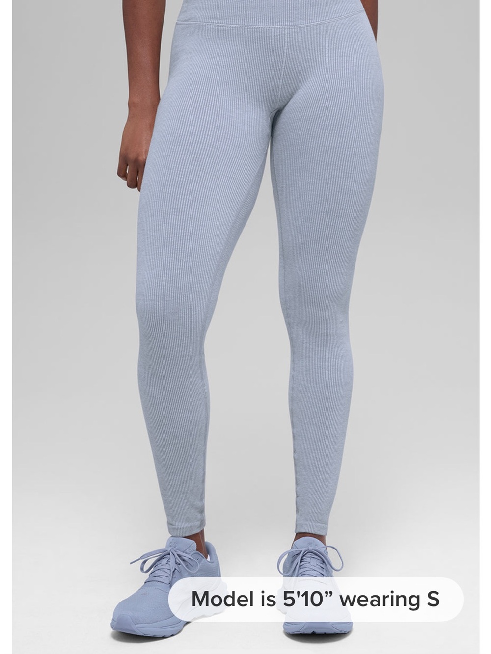 ALO Yoga Ribbed High-Waist Leggings in winfterfrost